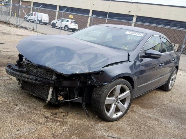 WVWHN7AN8BE727643 - 2011 VOLKSWAGEN CC LUXURY GRAY photo 2