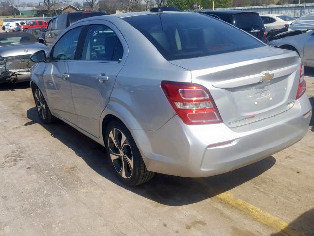 1G1JF5SB1J4136140 - 2018 CHEVROLET SONIC PREM SILVER photo 3