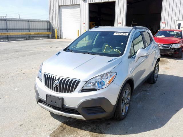 KL4CJASB5EB586621 - 2014 BUICK ENCORE GRAY photo 2