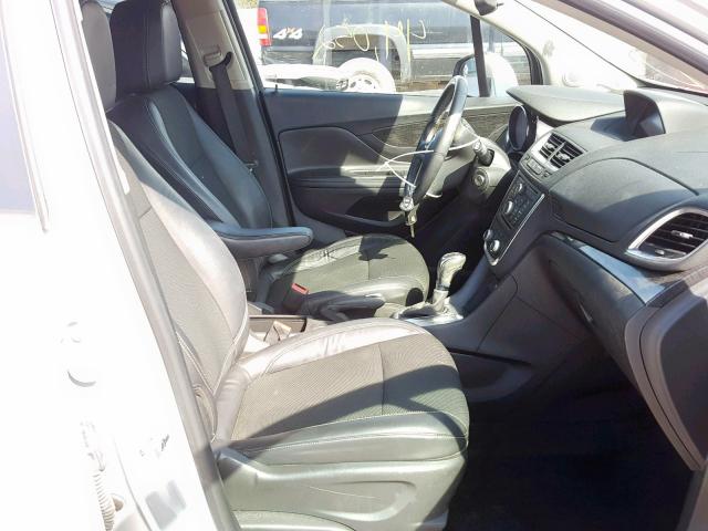 KL4CJASB5EB586621 - 2014 BUICK ENCORE GRAY photo 5