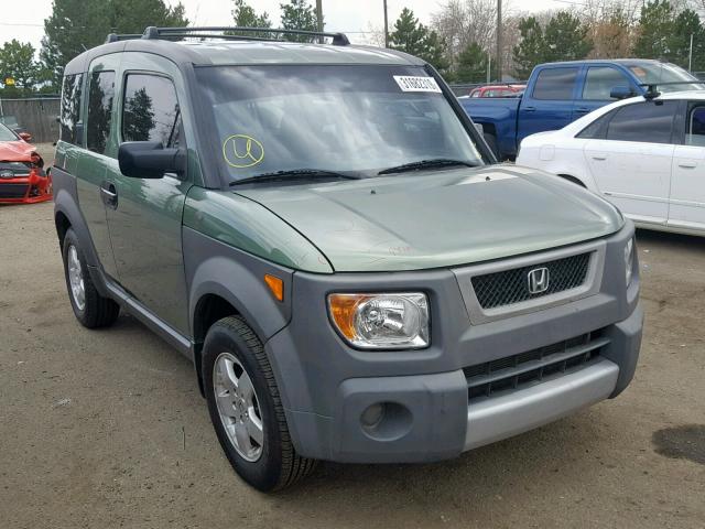 5J6YH28574L005539 - 2004 HONDA ELEMENT EX GREEN photo 1