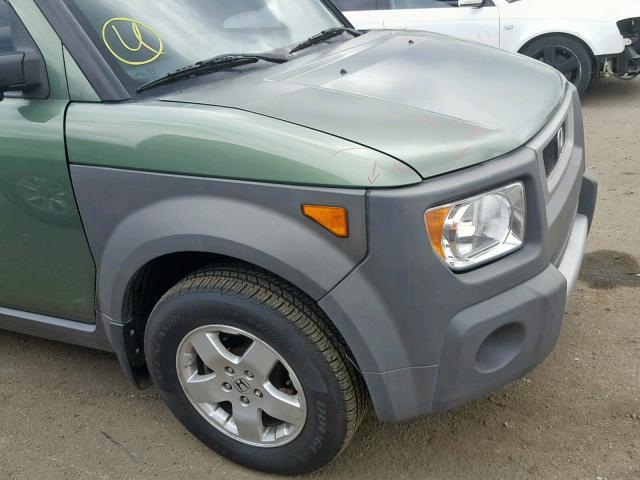 5J6YH28574L005539 - 2004 HONDA ELEMENT EX GREEN photo 9