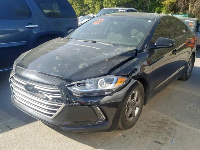 5NPD94LA6HH073116 - 2017 HYUNDAI ELANTRA EC BLACK photo 2