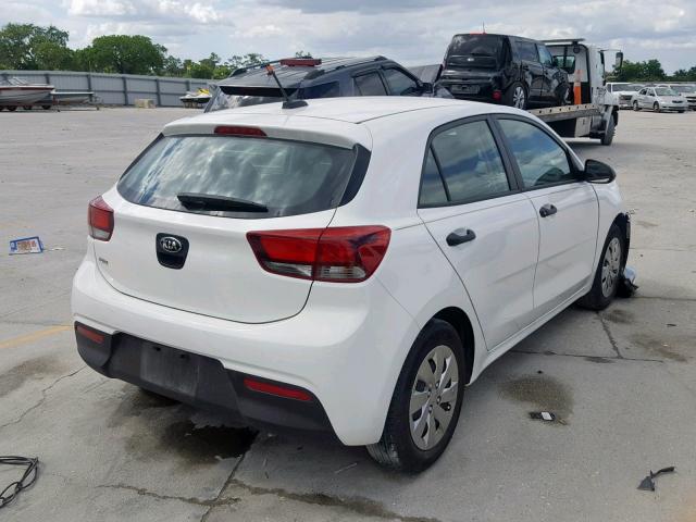 3KPA25AB0JE067072 - 2018 KIA RIO LX WHITE photo 4