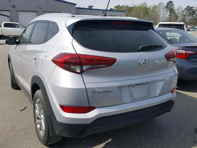 KM8J33A48GU221004 - 2016 HYUNDAI TUCSON LIM SILVER photo 3