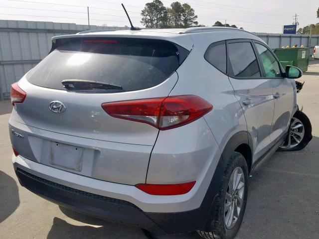 KM8J33A48GU221004 - 2016 HYUNDAI TUCSON LIM SILVER photo 4