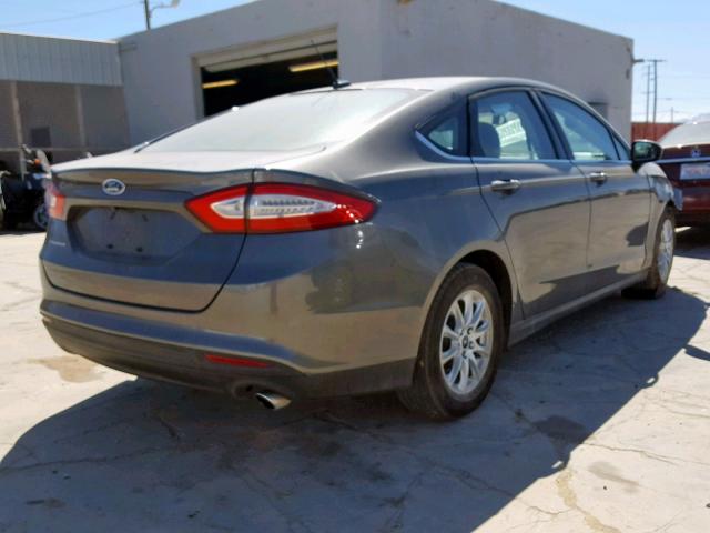 3FA6P0G70GR235295 - 2016 FORD FUSION S CHARCOAL photo 4