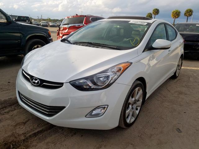 5NPDH4AE4DH262110 - 2013 HYUNDAI ELANTRA GLS  photo 2