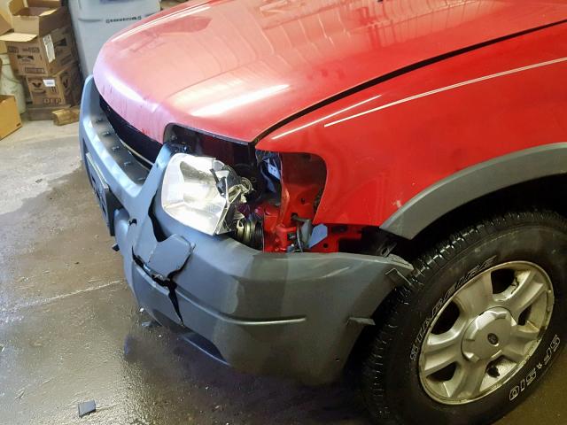 1FMYU04192KA71033 - 2002 FORD ESCAPE XLT RED photo 10