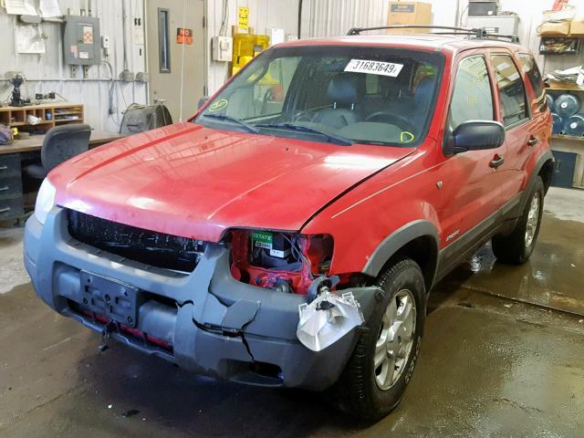 1FMYU04192KA71033 - 2002 FORD ESCAPE XLT RED photo 2