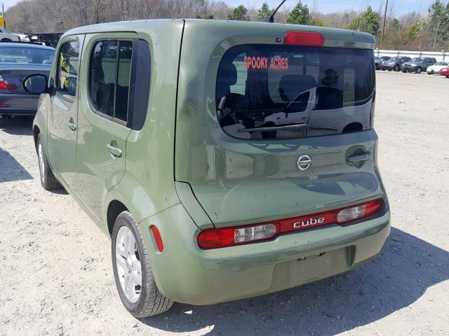 JN8AZ2KR3AT153199 - 2010 NISSAN CUBE BASE GREEN photo 3