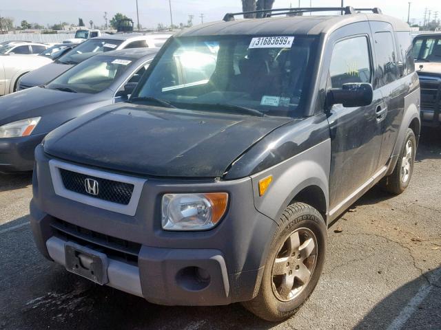 5J6YH28594L031821 - 2004 HONDA ELEMENT EX BLACK photo 2