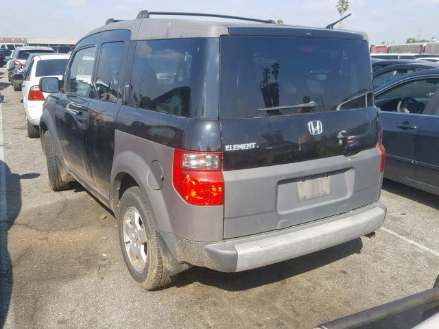 5J6YH28594L031821 - 2004 HONDA ELEMENT EX BLACK photo 3