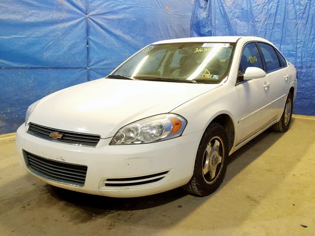 2G1WT55K879211870 - 2007 CHEVROLET IMPALA LT WHITE photo 2