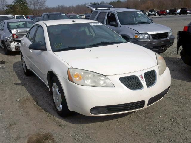 1G2ZF57B984119524 - 2008 PONTIAC G6 VALUE L WHITE photo 1