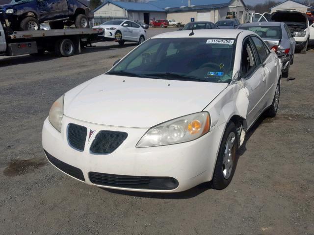 1G2ZF57B984119524 - 2008 PONTIAC G6 VALUE L WHITE photo 2