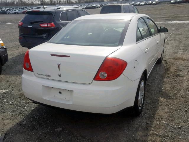 1G2ZF57B984119524 - 2008 PONTIAC G6 VALUE L WHITE photo 4