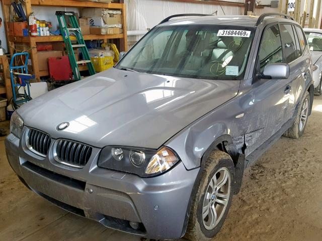 WBXPA93416WG88682 - 2006 BMW X3 3.0I GRAY photo 2