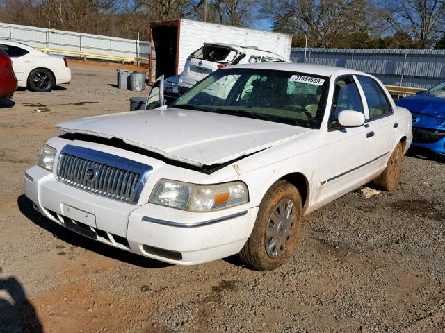 2MEFM74V47X615903 - 2007 MERCURY GRAND MARQ WHITE photo 2