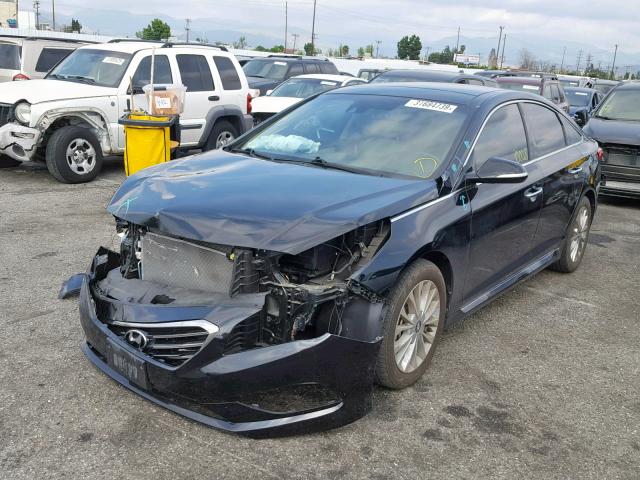 5NPE34AF1FH259311 - 2015 HYUNDAI SONATA SPO BLACK photo 2