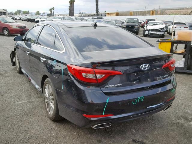 5NPE34AF1FH259311 - 2015 HYUNDAI SONATA SPO BLACK photo 3