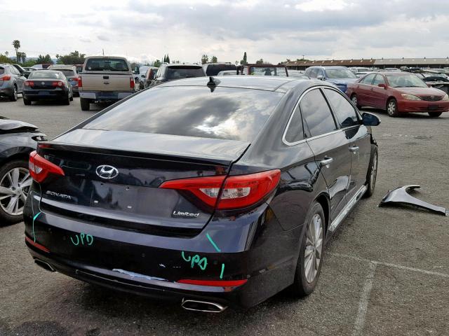 5NPE34AF1FH259311 - 2015 HYUNDAI SONATA SPO BLACK photo 4