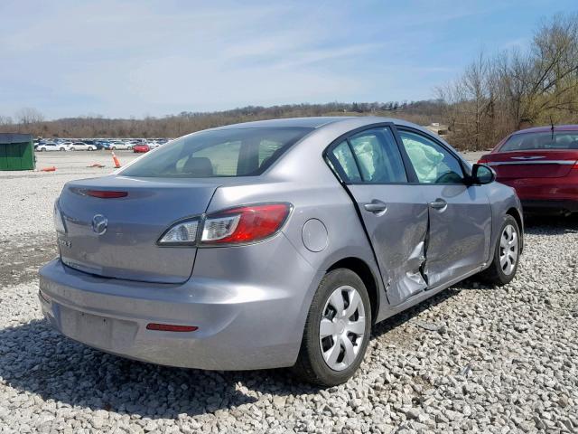 JM1BL1UG0C1518914 - 2012 MAZDA 3 I SILVER photo 4