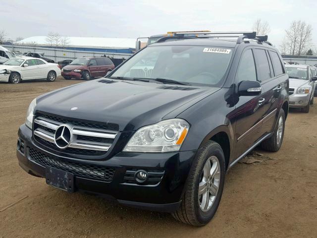 4JGBF71E17A126880 - 2007 MERCEDES-BENZ GL 450 4MA BLACK photo 2