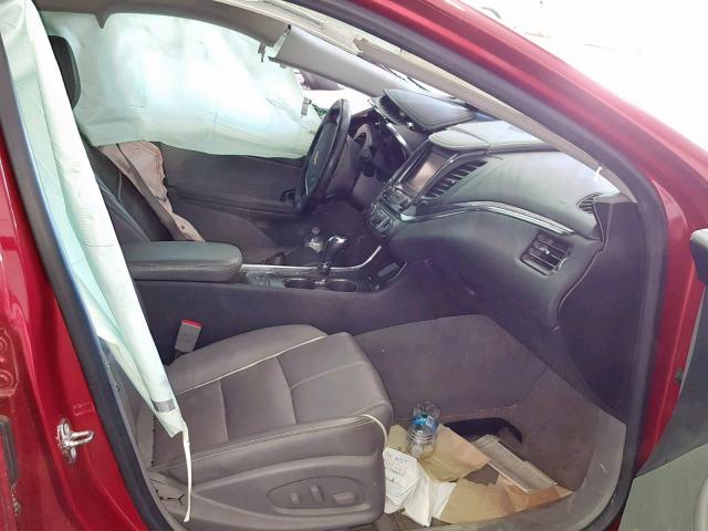 1G1165S39FU129694 - 2015 CHEVROLET IMPALA LTZ RED photo 5