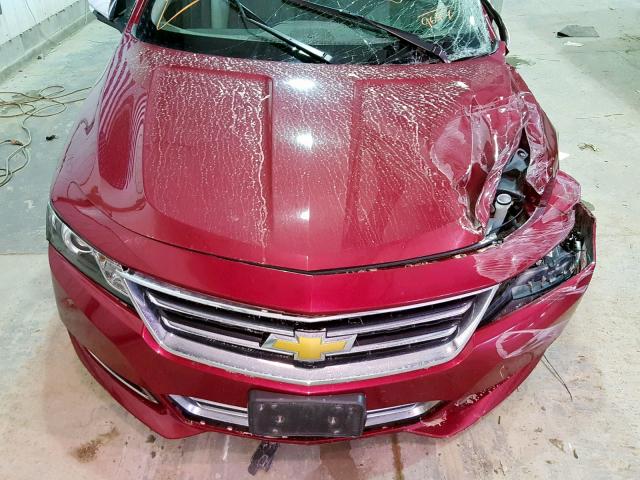 1G1165S39FU129694 - 2015 CHEVROLET IMPALA LTZ RED photo 7