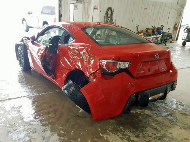 JF1ZNAA15D1720342 - 2013 TOYOTA SCION FR-S RED photo 3