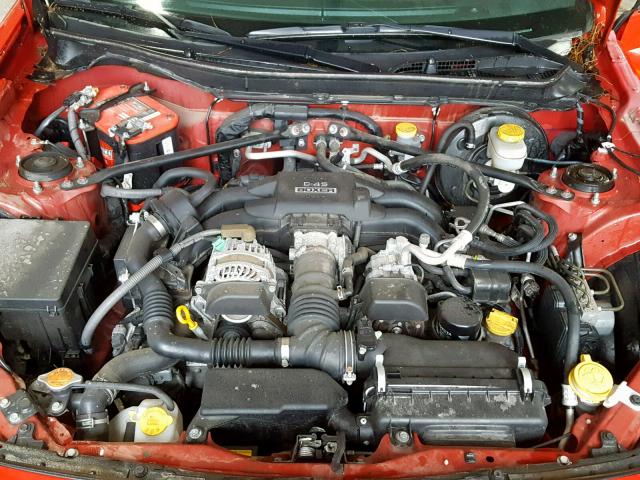 JF1ZNAA15D1720342 - 2013 TOYOTA SCION FR-S RED photo 7