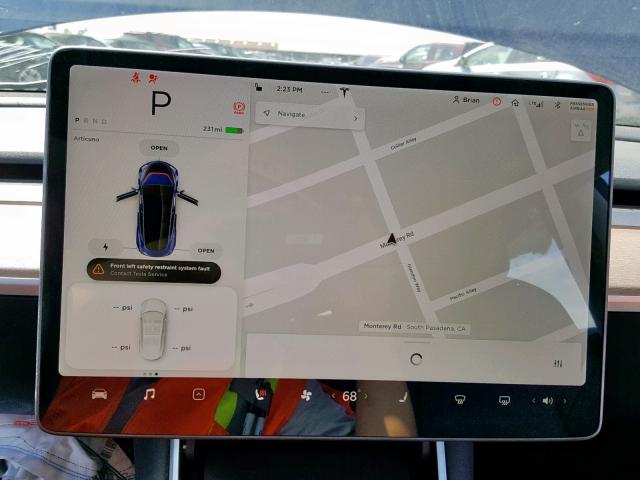 5YJ3E1EA1JF035932 - 2018 TESLA MODEL 3 BLUE photo 9