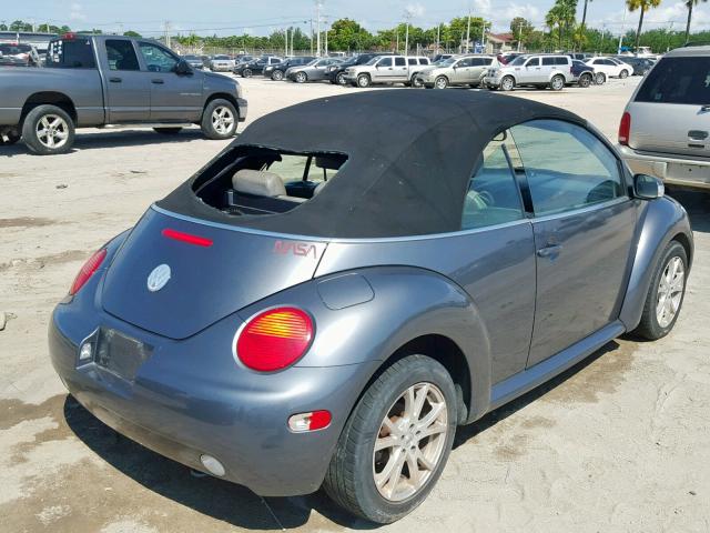 3VWCM31Y25M354692 - 2005 VOLKSWAGEN NEW BEETLE გრაფიტი ფოტო 4