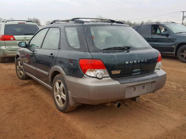 JF1GG68594H801228 - 2004 SUBARU IMPREZA OU GREEN photo 3