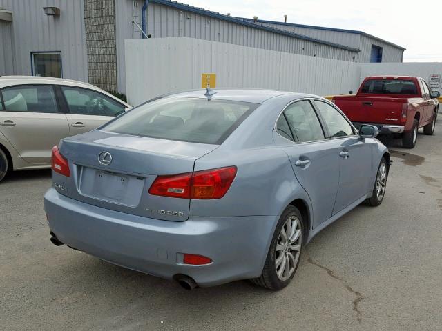 JTHCK262185018418 - 2008 LEXUS IS 250 BLUE photo 4