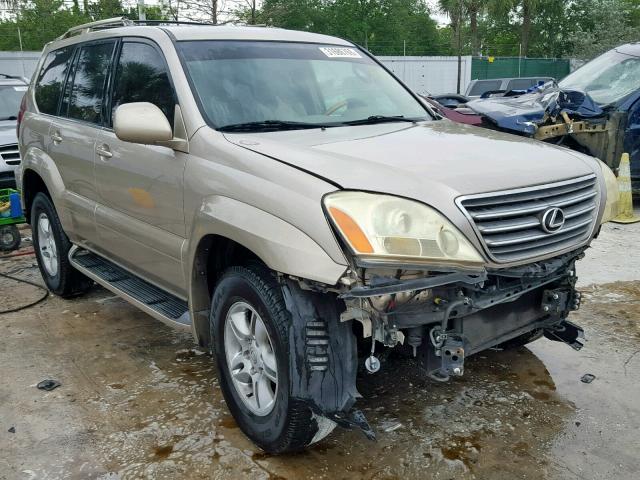 JTJBT20X830006378 - 2003 LEXUS GX 470 GOLD photo 1