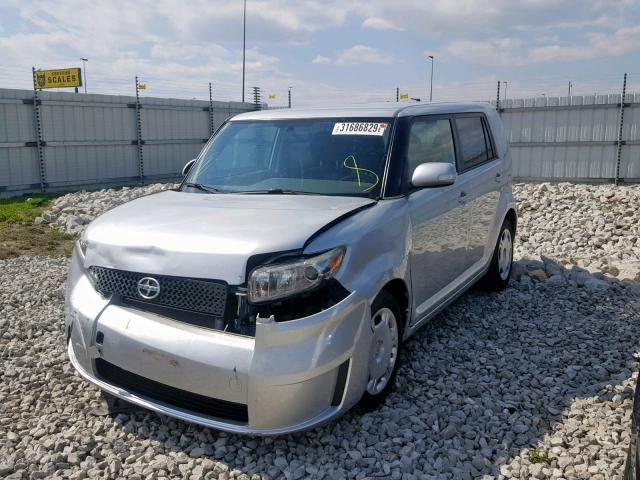 JTLKE50E281039170 - 2008 TOYOTA SCION XB SILVER photo 2