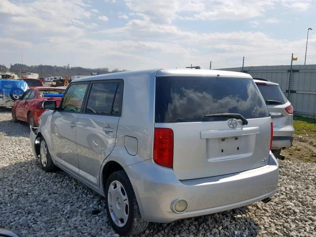 JTLKE50E281039170 - 2008 TOYOTA SCION XB SILVER photo 3