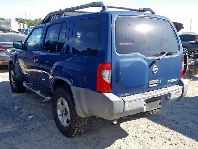 5N1ED28Y04C623022 - 2004 NISSAN XTERRA XE BLUE photo 3