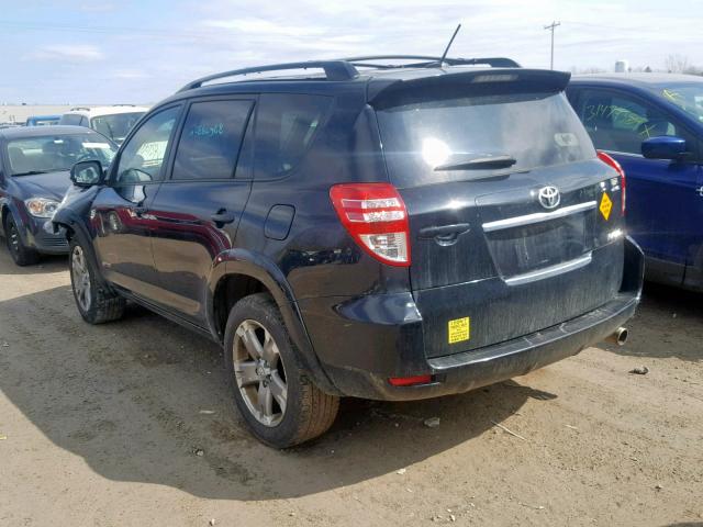 JTMRF4DV2B5042789 - 2011 TOYOTA RAV4 SPORT BLACK photo 3