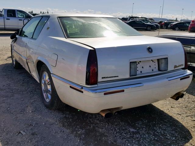 1G6ET1295VU608372 - 1997 CADILLAC ELDORADO T WHITE photo 3