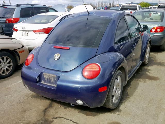 3VWCC21C7YM485848 - 2000 VOLKSWAGEN NEW BEETLE ლურჯი ფოტო 4