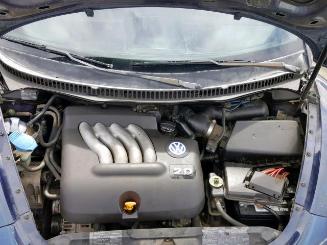 3VWCC21C7YM485848 - 2000 VOLKSWAGEN NEW BEETLE ლურჯი ფოტო 7