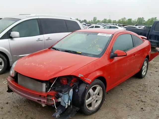 1G2AL18H597230721 - 2009 PONTIAC G5 RED photo 2