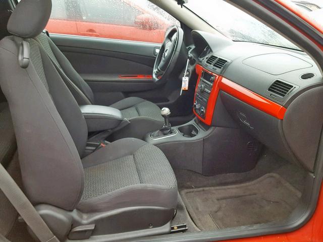 1G2AL18H597230721 - 2009 PONTIAC G5 RED photo 5