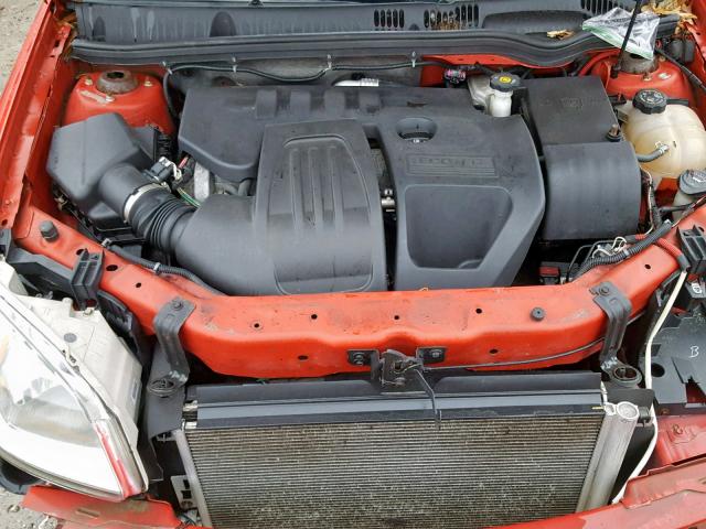 1G2AL18H597230721 - 2009 PONTIAC G5 RED photo 7