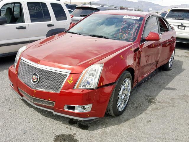 1G6DV57V690111704 - 2009 CADILLAC CTS HI FEA RED photo 2