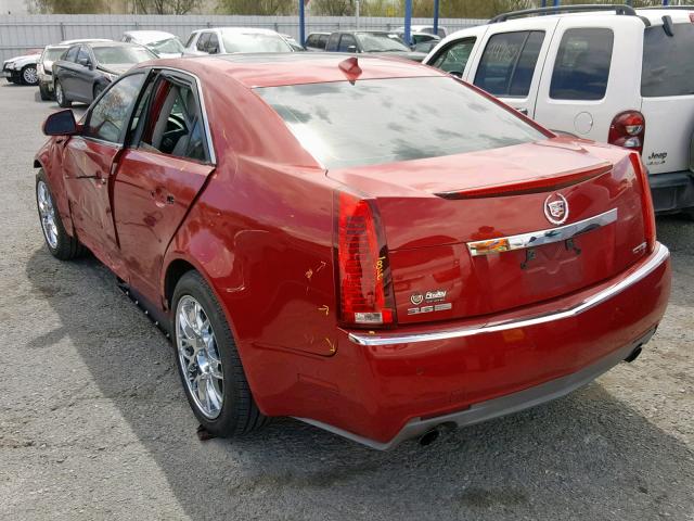 1G6DV57V690111704 - 2009 CADILLAC CTS HI FEA RED photo 3