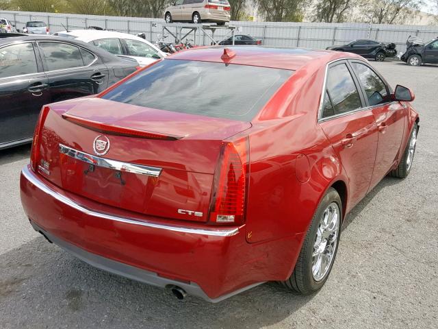 1G6DV57V690111704 - 2009 CADILLAC CTS HI FEA RED photo 4